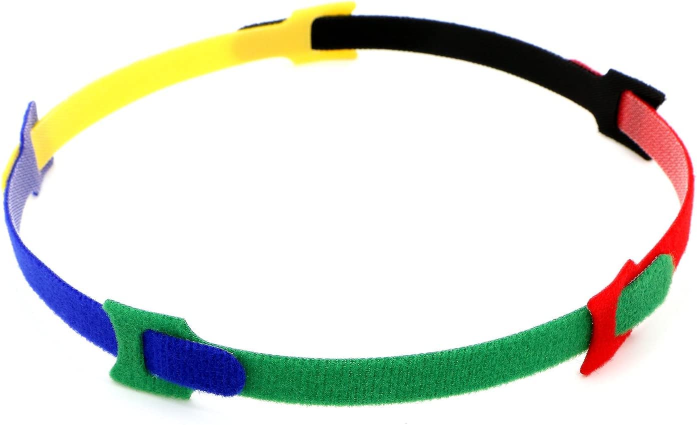 50PCS riutilizzabili, con chiusura regolabile Fascette strap Wire gestione