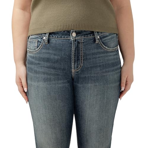 Silver Jeans Co. Women's Girlfriend Mid Rise Skinny Jeans-Legacy4