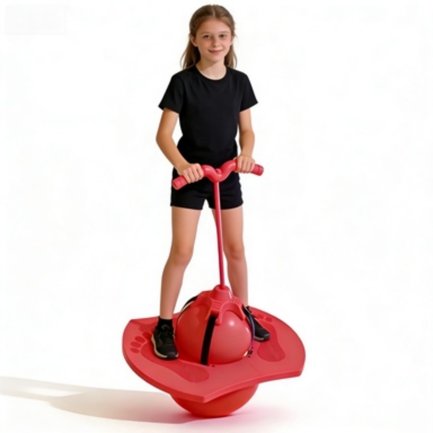 Racocou Nueva Pelota Rebotadora para Niños y Adultos Balón Pogo con Asa Palo de Salto Seguro para Edades de 5 Años Juguete Divertido de Ejercicio y Fitness,Rosado — view 9