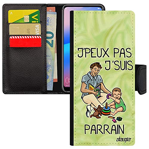 Coque S24 Ultra silicone antichoc rigide motif humour vert simili cuir