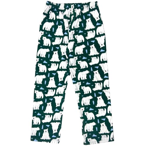 ROCK ATOLL Men's Soft Warm Fleece Animal Novelty Print Pajama Bottom Pants3