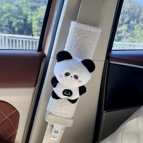 2/4 PCS Cartoon Car Seat Belt Covers, Cute Bear Panda Seat