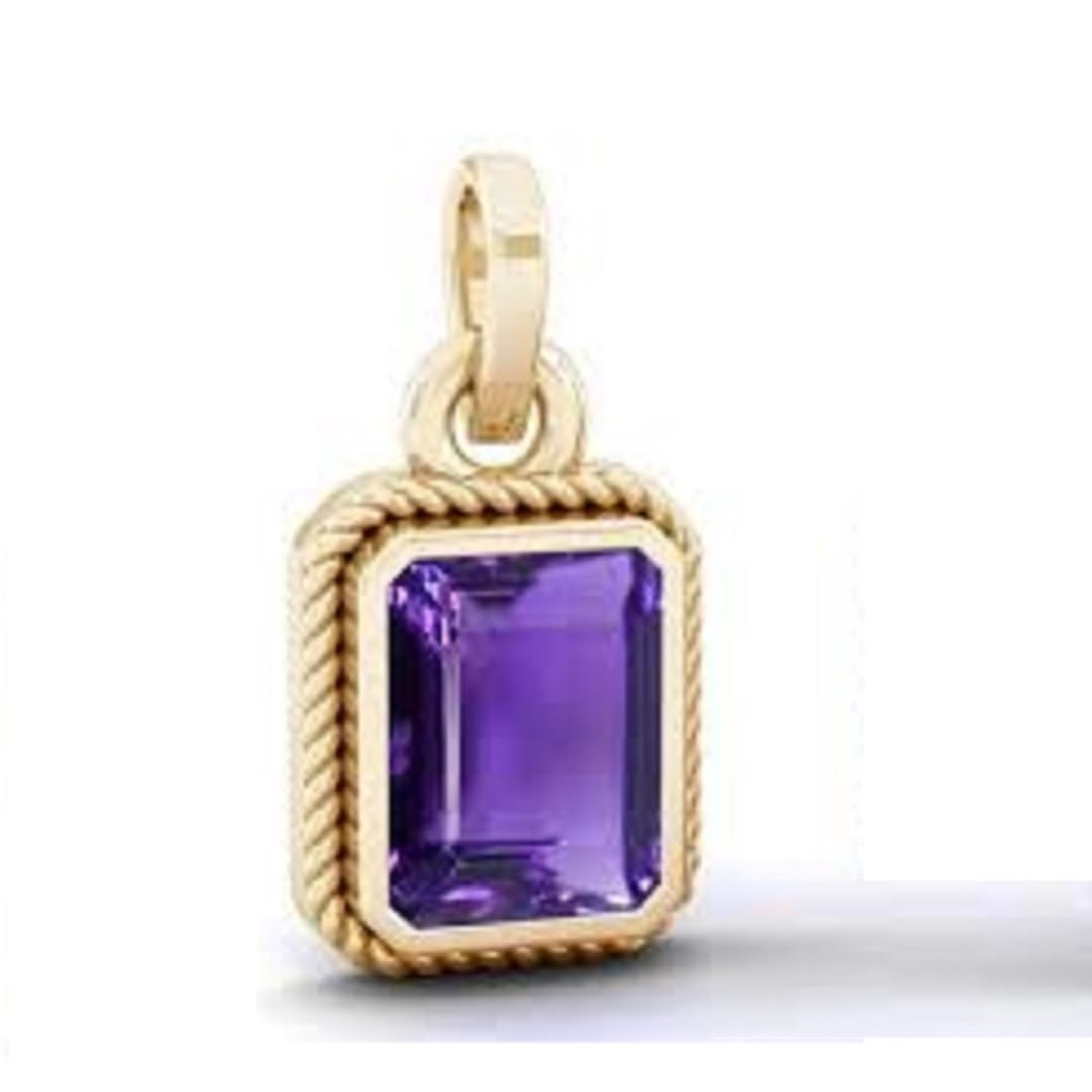 apsloose 13.25 Ratti 12.25 Carat Natural Quality Katela Amethyst Gold Plated Pendant/Locket Gemstone (Top AAA+) Quality for Men and Women-picture-16