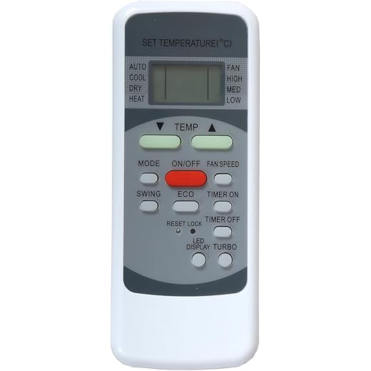RESORB RE 78A AC Remote Compatible Remote for Amazon Basics/Bluestar/Onida/Voltas/Godrej/Vestar Split/Window AC (Old Remote Exactly Same Function Will Only Work)
