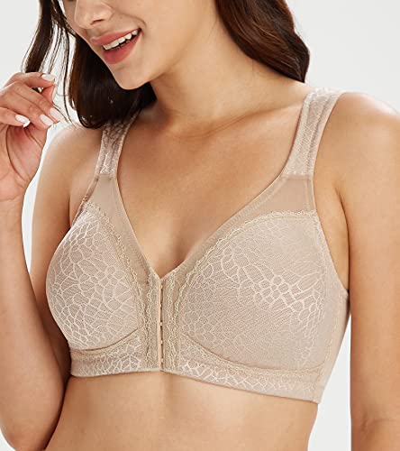 Image of Lemorosy Posture Back Supportive Non Padded Bra (Toffee, 38C)