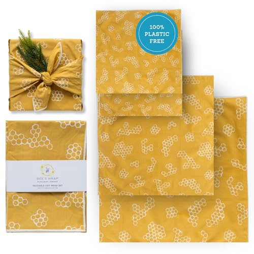 Bee's Wrap Furoshiki Reusable Cotton Gift Wraps (Pack of 4)