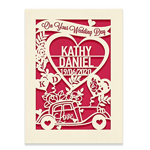 Personalisedweddingcardweddinganniversaryengravedcardcongratulationsweddingdayfornewcouplesnewlywedcustomgiftwithenvelopeshandfinishedinukfuchsia Urban Country Home Decor Personalised wedding card wedding anniversary engraved card congratulations wedding day for new couples newlywed custom gift with envelopes hand finished in uk fuchsia urban country home decor