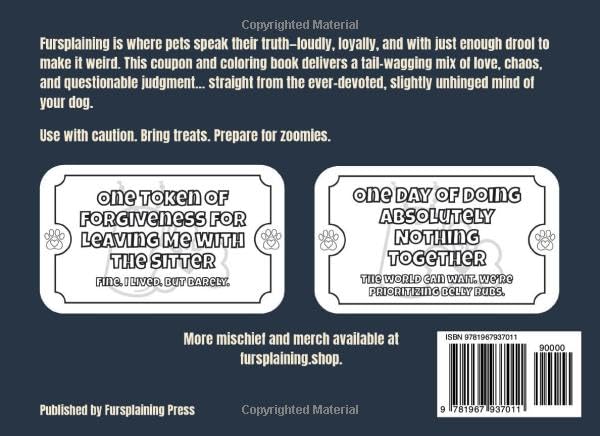 Coupon Coloring Book from Your Dog: Military Spouse Edition: 25 Loyal AF (And Fierce) Coupons for the Strongest Human I Know – Perfect Gift for Dog ... Families, and People Who Need a Laugh image 3