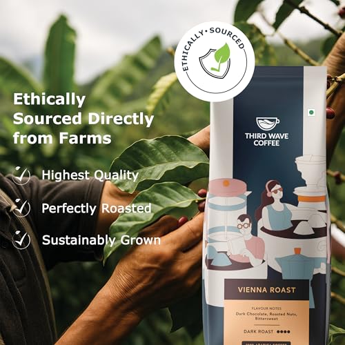 Image of THIRD WAVE COFFEE | Vienna Roast | 100% Arabica | Dark Roast | French Press | Coarse Grind | 250 grams | Pouch