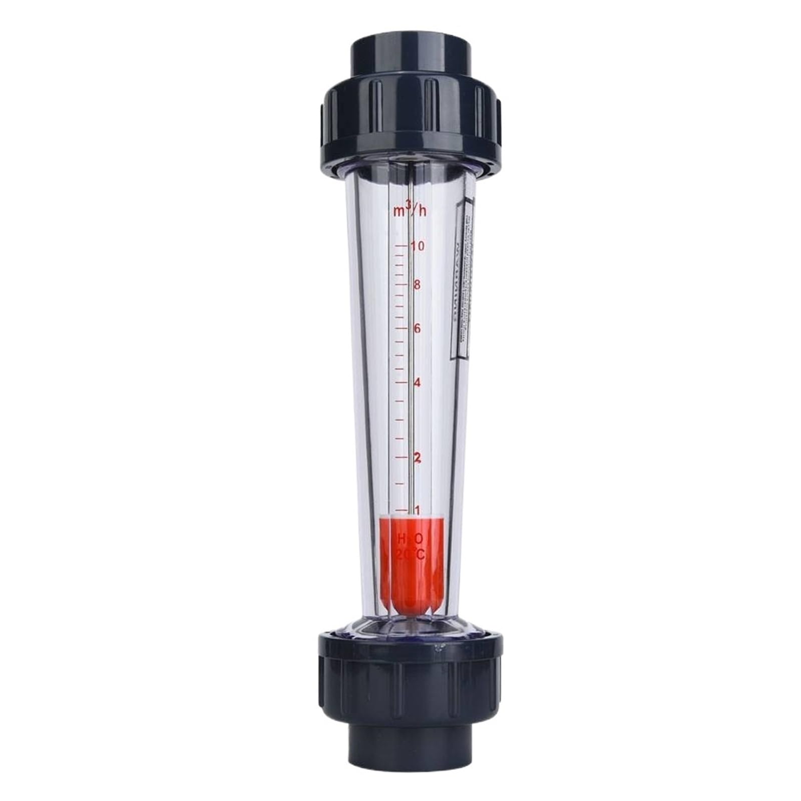 Medidor de flujo de LZS-32D, tubo de plástico de 1-10m3/H, rotámetro de agua líquida, instrumentos de medición de flujo, tubo medidor de prueba de agua(0.6-6m3H)
