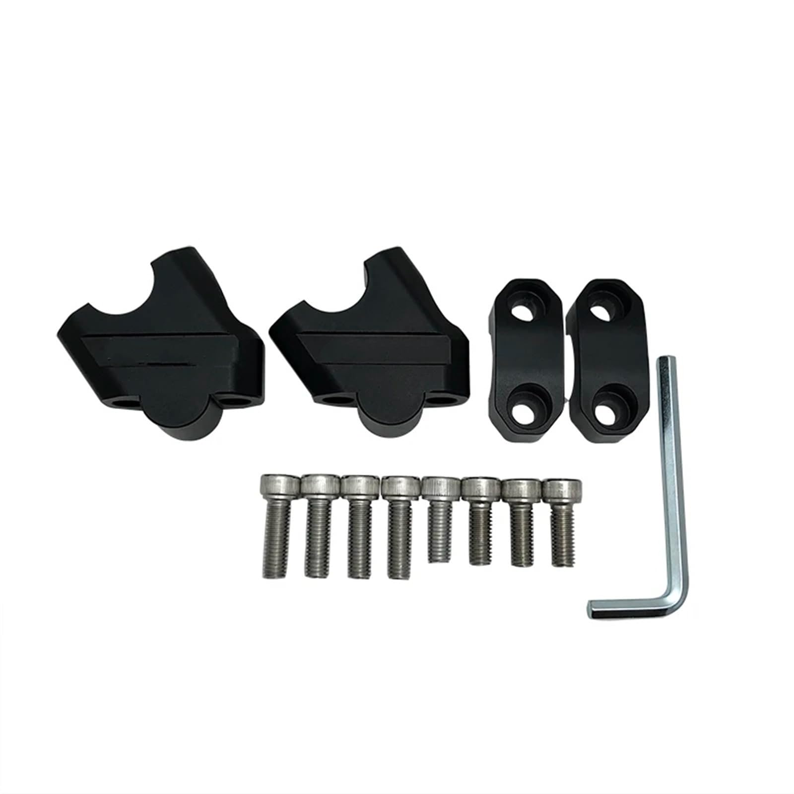 Rehausseur Guidon Moto Aluminium 22mm Silver pour NTV650 NTV 650 Deauville 700 Varadero 125