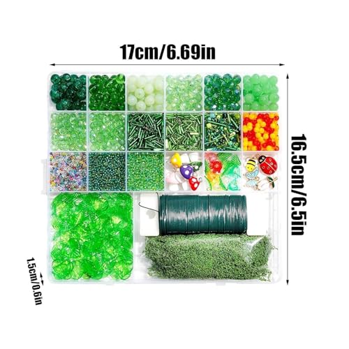 Kit de plantas con cuentas, suministros de manualidades y macetas de vidrio DIY 2