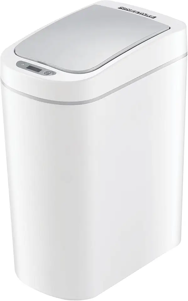Lixeira automática para banheiro NINESTARS AMZ-7-2, 7 litros, branco