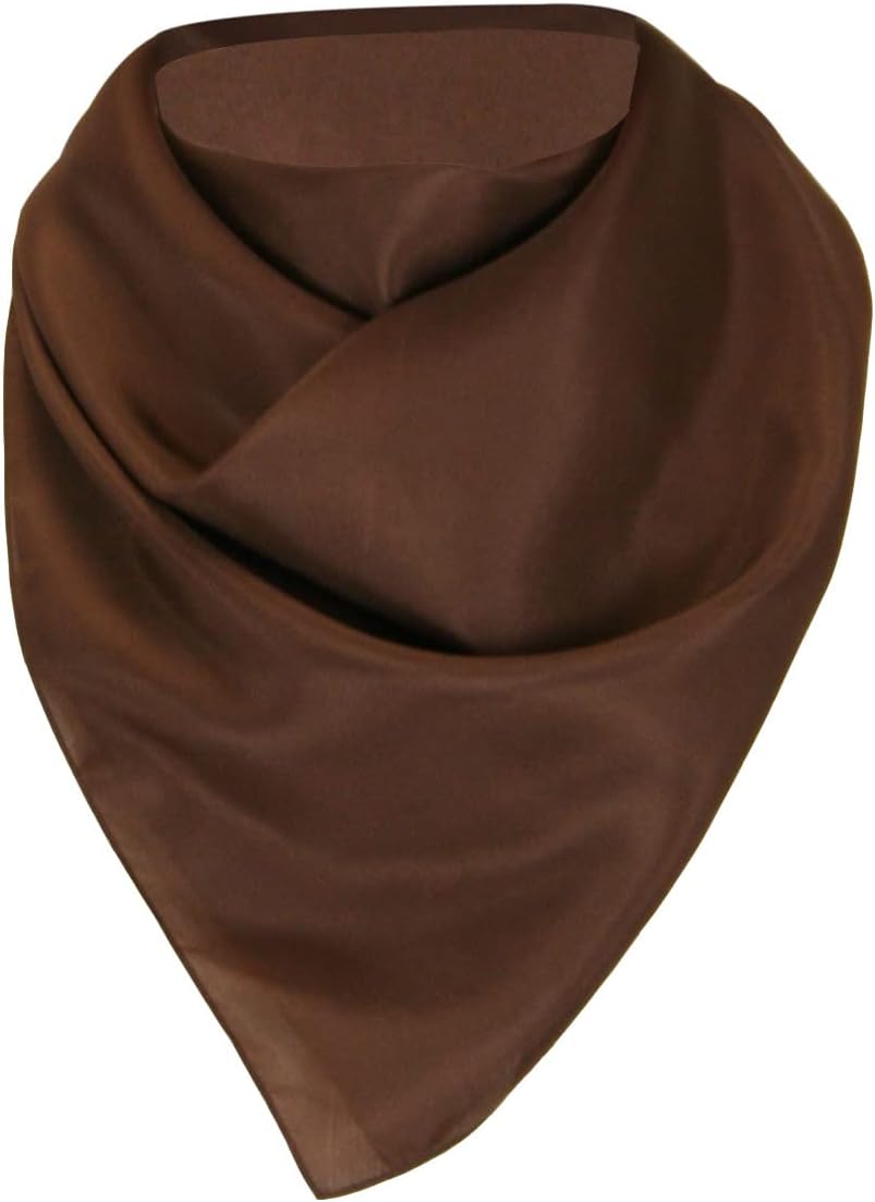 Historical Emporium Men's 100% Silk Western Neckerchief 34"x34" Square, Large Cowboy Wild Rag Scarf