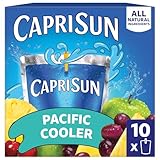 Capri Sun Flavored with Other Natural Flavor Juice Drink Blend, 10 Pouches, for School Lunches and On-the-Go Hydration, Pacific Cooler, All Natural Ingredients, 6 fl oz