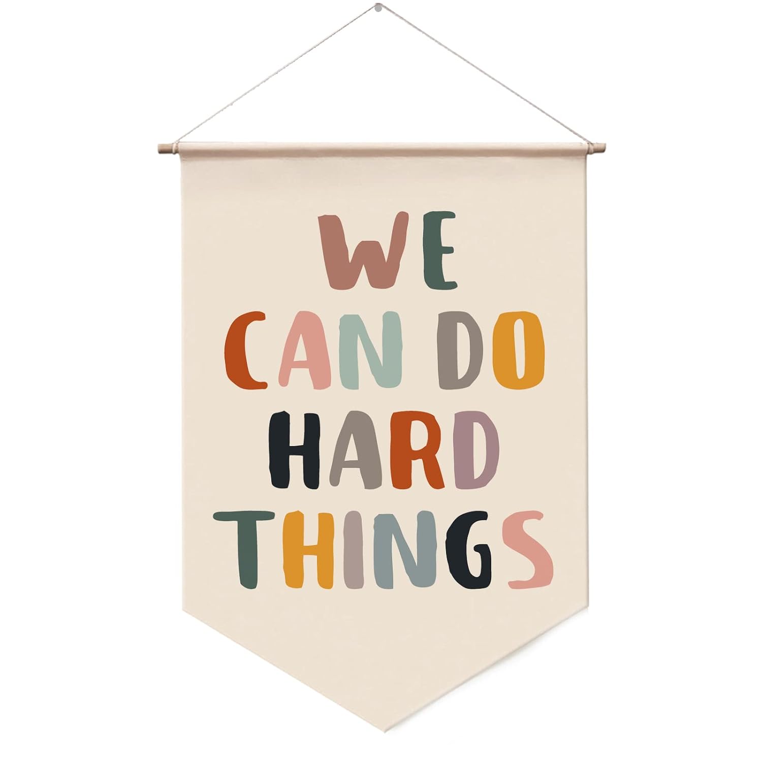 We Can Do Hard Things Wall Hanging, Classroom Wall Decor