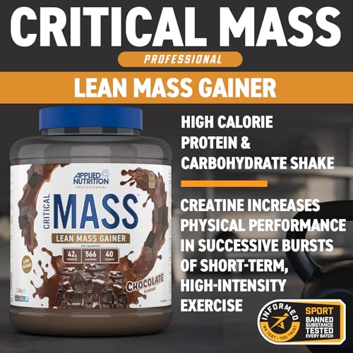 Applied Nutrition Critical Mass Professional - Weight Gain Protein Powder, High Calorie Weight Gainer, Lean Mass (2.4kg - 16 Servings) (Chocolate) - Image 4