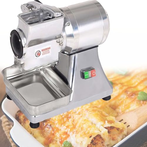 Rallador eléctrico rotatorio de queso con bandeja acero inoxidable miniatura 1
