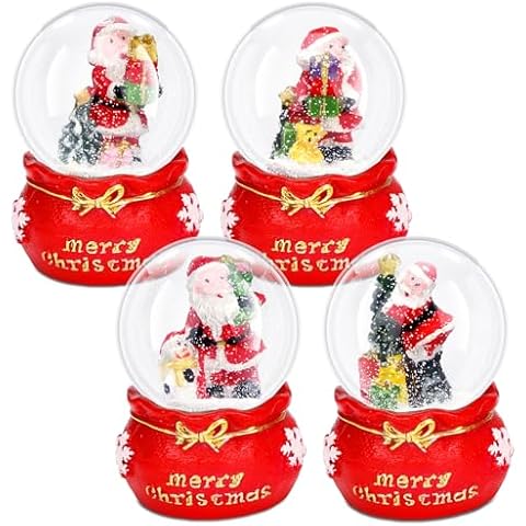 Suclain 4 Pcs Christmas Snow Globes Cover