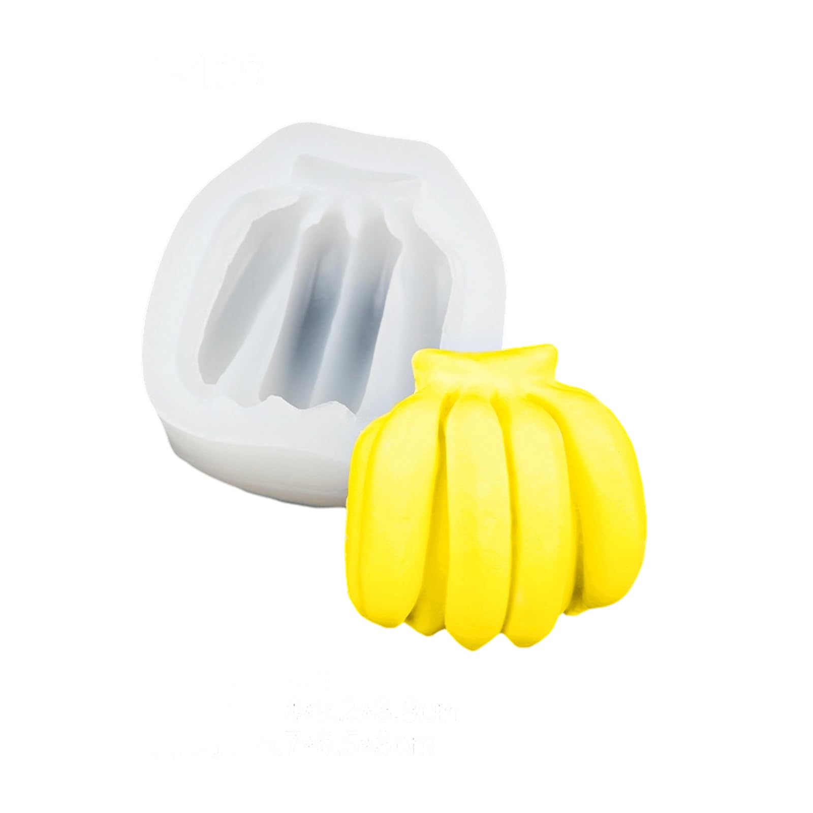 NUEAYMS Banana Shaped Silicone Fondant Mold Food Safe Silicone Cake Baking Mold for Making Chocolate Cake Fondant Decoration Easy Baking Molds