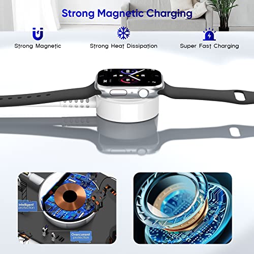 Watch Charger For Apple Watch Charger,3-Pack 6Ft/3Ft/1Ft Usb Apple Watch Charger Cable Cord Compatible With Apple Watch Series 8/7/6/Se/5/4/3/2/1/Ultra #TOP1