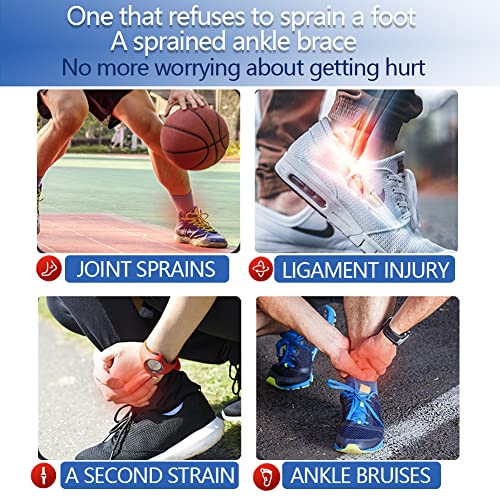 Lisepwu Copper Ankle Brace, Copper Infused Ankle Support Compression Sleeve For Men & Women, For Foot Pain, Plantar Fasciitis, Sprained Ankle, Achilles Tendonitis,Recovery, Daytime Or Night Use(L) #TOP6