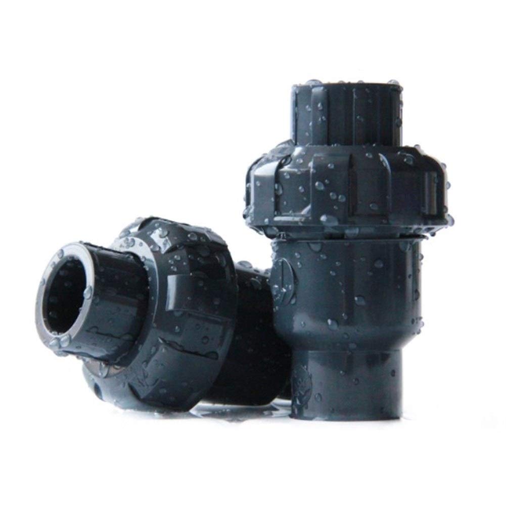 Válvulas de retención de PVC, válvula antirretorno de 50 mm, válvula de retención de plástico con solapa interior DN25, DN32, DN40 y DN50, universal, vertical y horizontal, 1 unidad