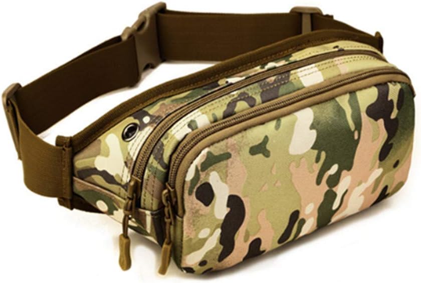 BARHOMO Outdoor Waist Bag Waterproof Running Belt Pack Bum Bag Money Mobile Phone Key Pockets for Cycling,Leisure Sport, Traveling, Camping (#2 green with Earphone Hole)