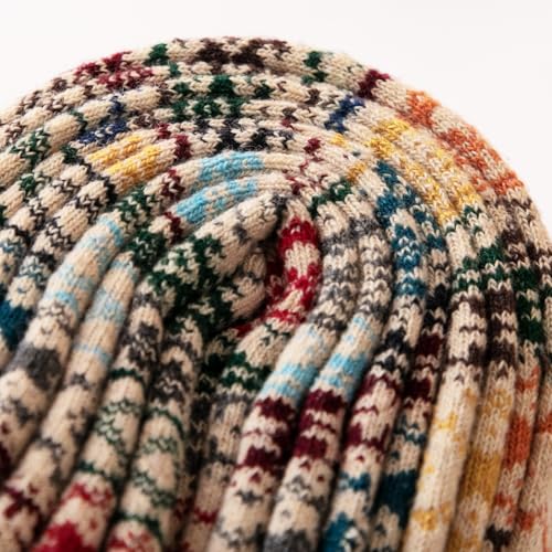 Tavaleu Wool Socks - Wool Socks for Women Soft Warm Winter Vintage Crew Socks Casual 5