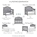 Evolur Cheyenne 5 in 1 Full Panel Convertible Crib in Storm Grey, JPMA & Greenguard Gold Certified, Crafted Out of kiln-Dried Hardwood, Features a high-Arch headboard & 3 Mattress Height Settings