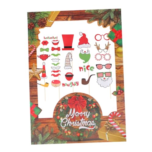 KOMBIUDA 29piezas Marcos Fotos Navidad Divertidos Accesorios Fiesta Fotografía Accesorios Fotos Navidad Fotografía