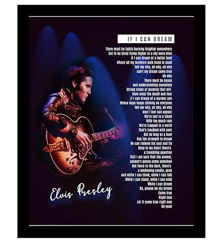 If I Can Dream - Song Lyrics Wall Art Print