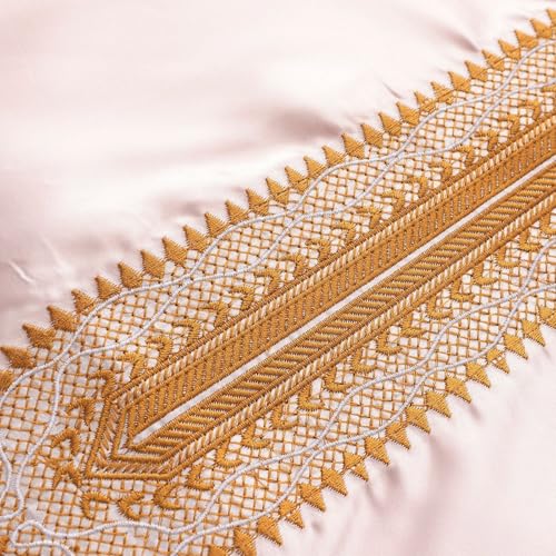 Thobe ramadan abaya de qualité supérieure à col brodé marocain - 7