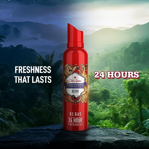 Old Spice Lionpride No Gas Deodorant Body Spray Perfume for Men, 140 ml - Image 4