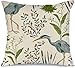 Fundas De Colchón Transpirable Fundas De Cojín para Dormitorio Silla 45X45 Cm Patrón Heron River Bird Swamp Totora Summer Print Plants Marsh Animals Wildlife Set Nature Wing