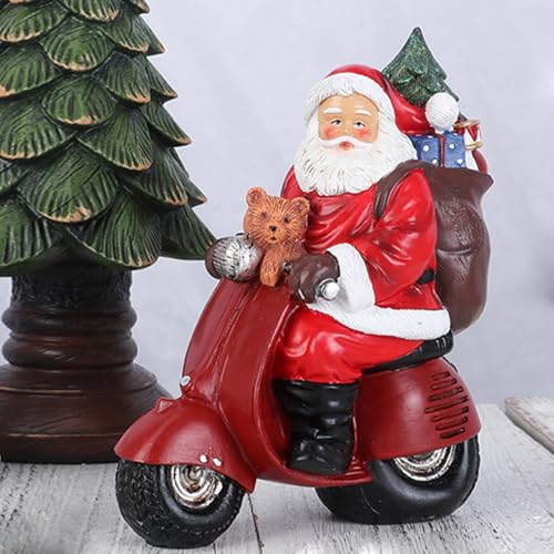 Figurine de Père Noël en résine pour décoration de table festive