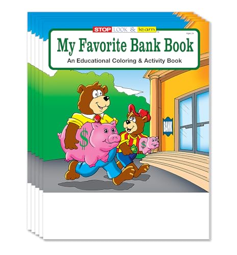 ZOCO - My Favorite Bank Coloring Books (50 Bulk Pack, Without Crayons) – Banking & Financial Education Activities for Kids