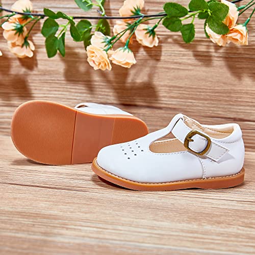 Image of Kiderence Toddler Girl Mary Jane School Uniform Dress Shoes Oxford Flats