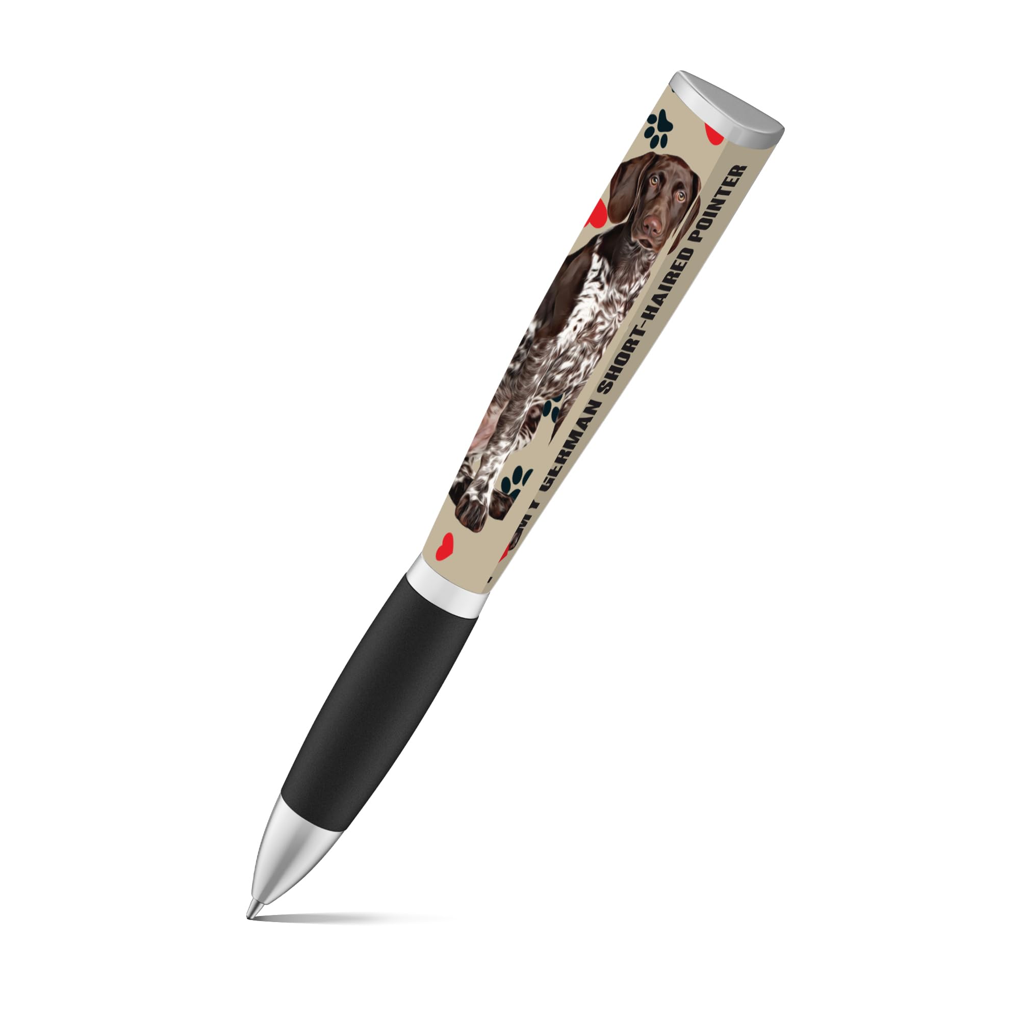 カスタムボールペン «No.379» イエロー 犬 ハート カスタムボールペン «No.379» イエロー 犬 ハート カスタムボールペン