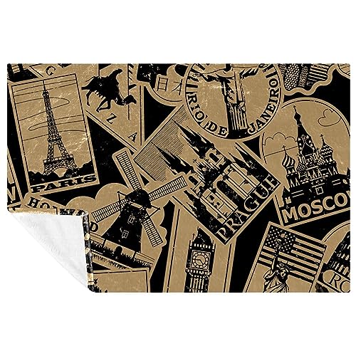 Couverture douce Paris ambiance rétro et chaleureuse pour vos soirées
