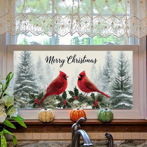 Película Decorativa de PVC con Diseño Cardinal Navideño miniatura 6