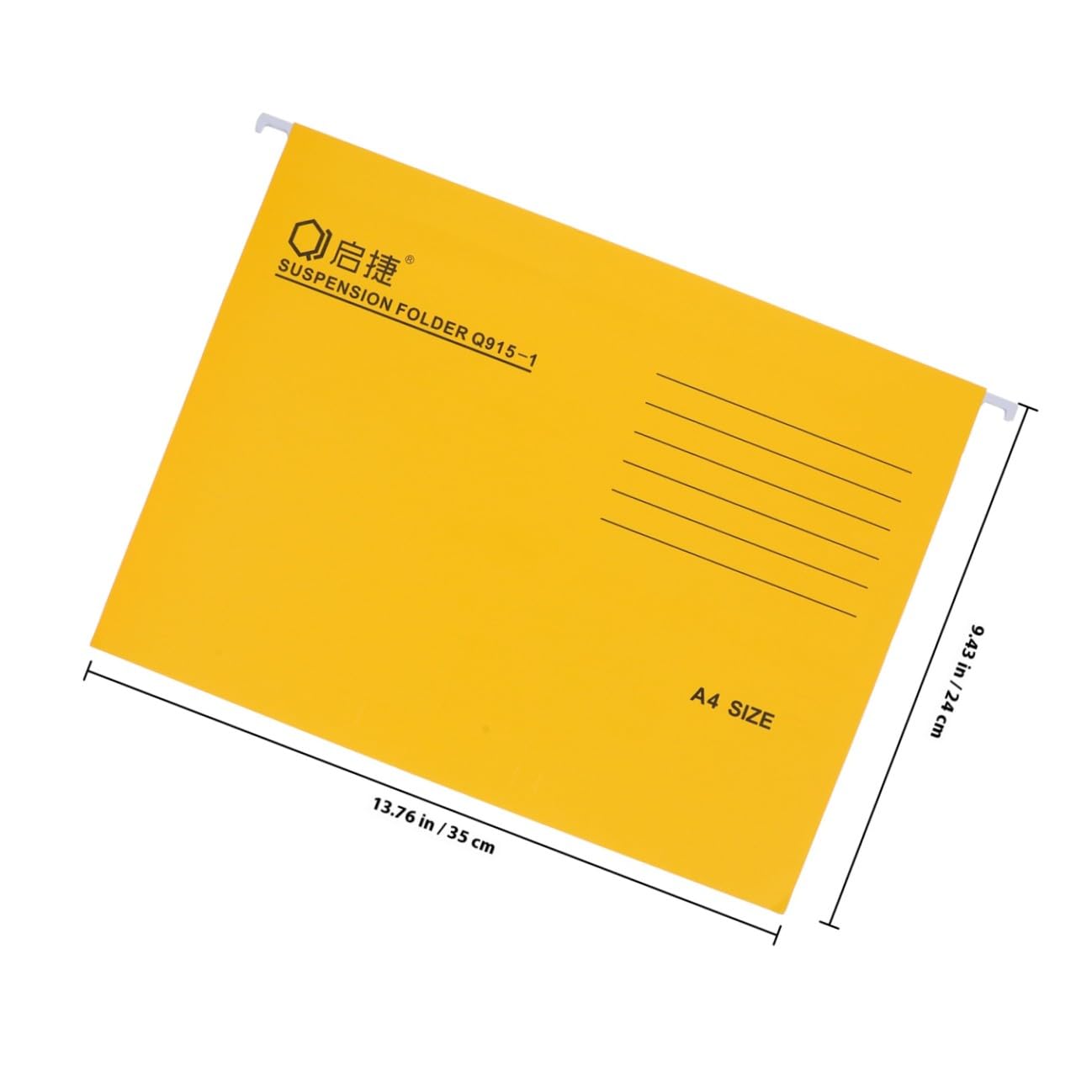 MAGICLULU 12 Stück Hängemappen mit Metallhaken A4 Reißfestes Papier für Büro und Zuhause Platzsparende Dokumentenaufbewahrung im Hängeregistratur Schublade