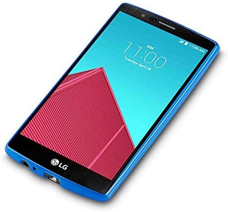 J&D Case Compatible for LG G4 Case, [Drop Protection] [Slim Cushion] Shock Resistant Protective TPU Slim Case for LG G4 Bumper Case - [Not Compatible with LG Stylo 4] - Blue