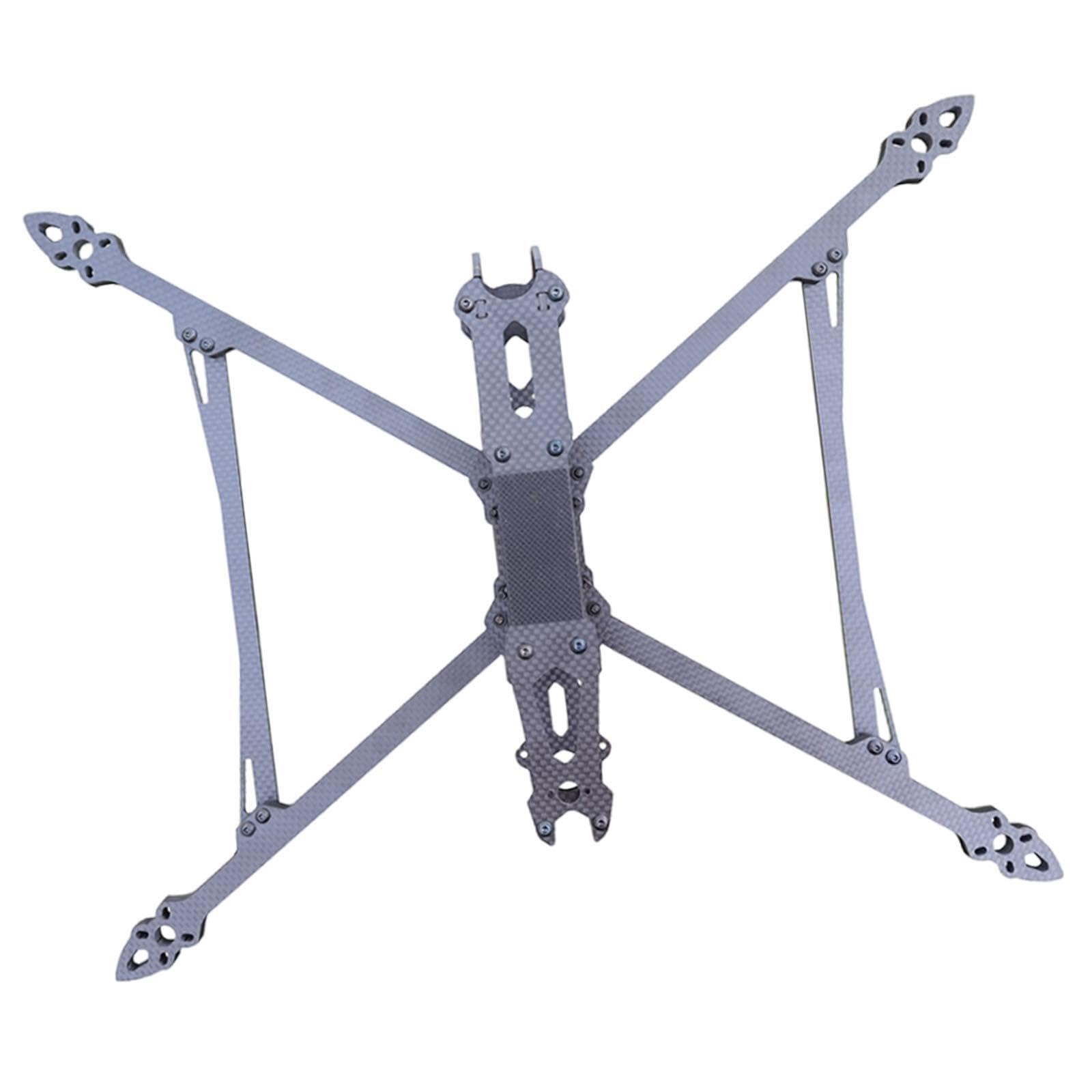 Kit de marco de cuadricóptero fibra carbono ligero Muy resistente Marco dron FPV fácil montar Adecuado para principiantes y profesionales Kit cuadricóptero fibra carbono ligero