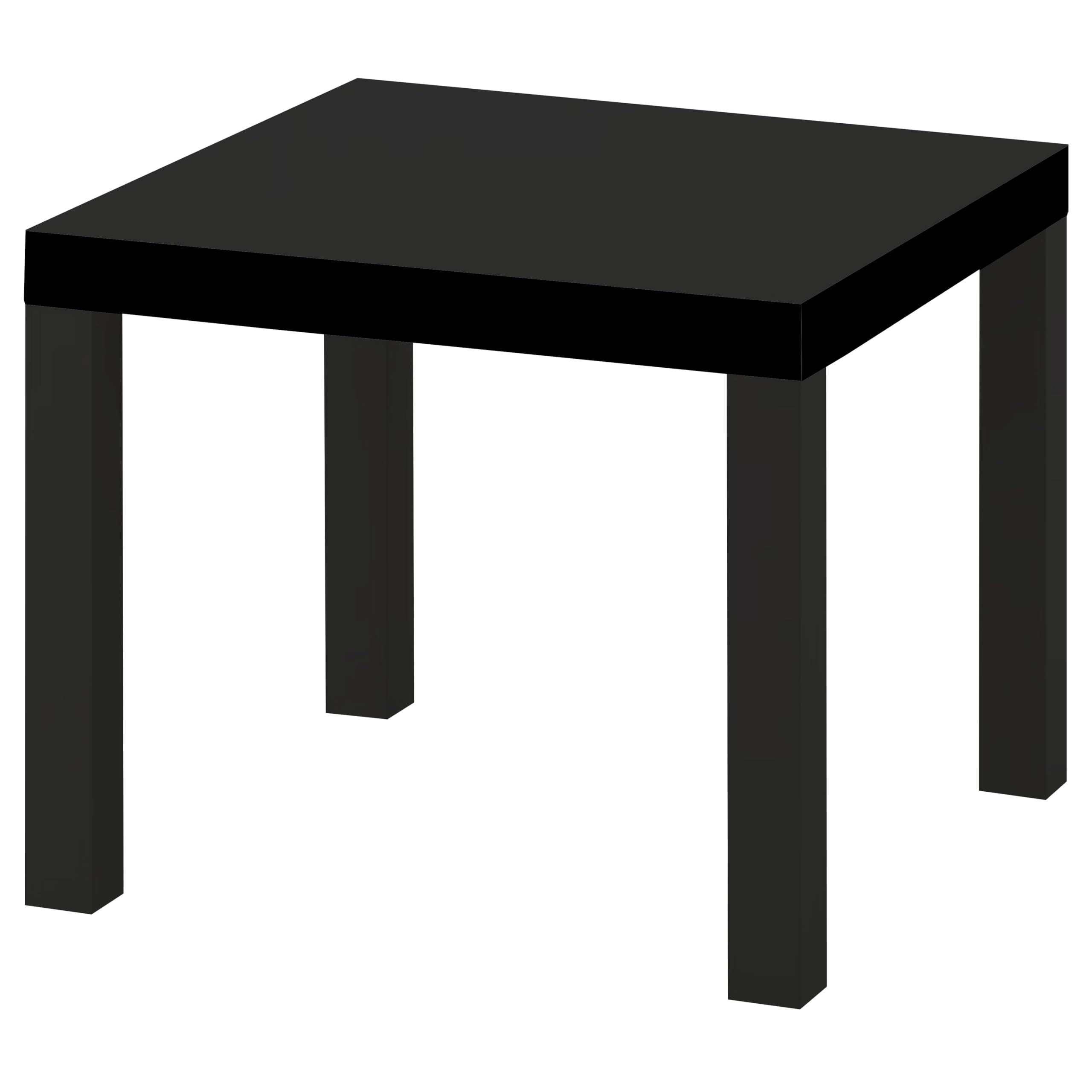 table basse moderne noire