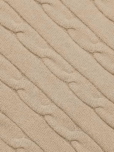 Image of TYSORT Men High Neck Zipper Full Sleeve Cable Knitted Winter Sweater,Cable Knit Sweater for Men