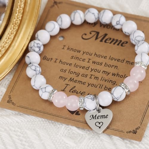 HUTIMY Meme Gift Grandma Women Birthday Best Mothers Day Funny Meme Bracelet4