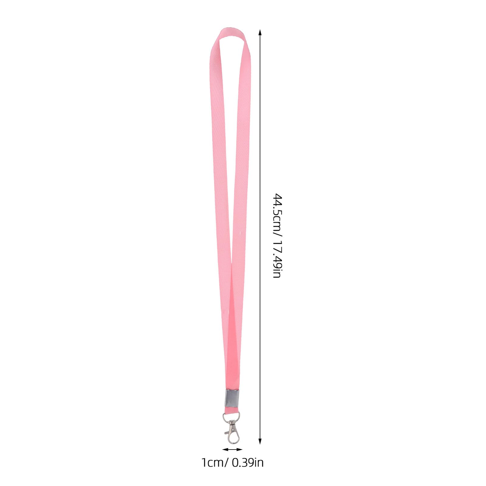50 Stück ausweishülle schlüsselbänder kartenhülle Ausweis-Lanyard id lanyards ausweishülle mit clip Lanyard für Abzeichen für ID -Abzeichen Schlüsselbund Pink