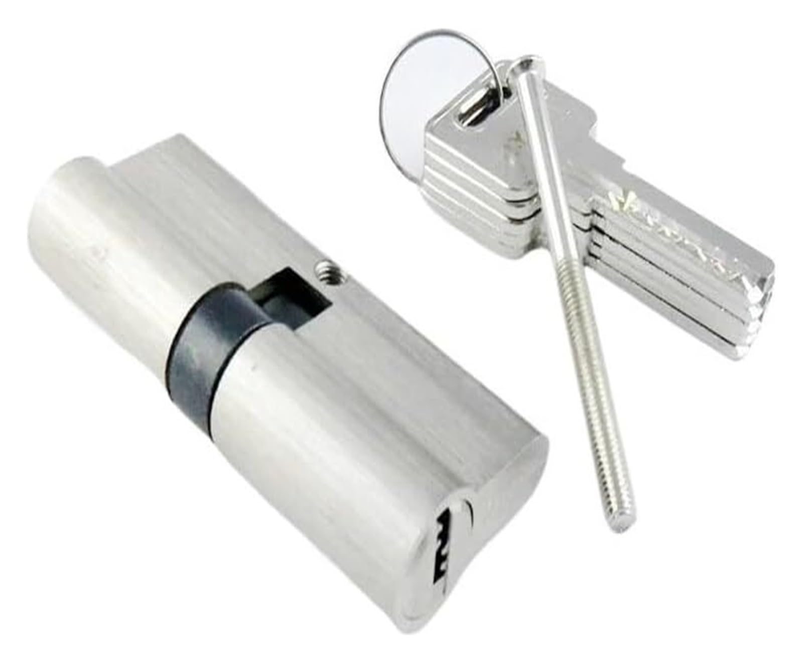 Cyjaznhh One Color Door Lock Cylinder Double Open Cylinder Lock Brass Copper(Dc-70Mm)