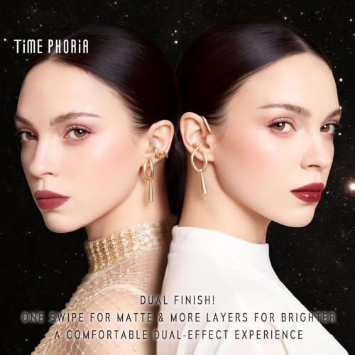 Image of Elixir Velvet-Shine Switching Lip Tint, 2-in-1 Velvet & Shine Lip Cream, Hydrating Long Lasting Liquid Lipstick, Blurs Lip Lines, Lightweight Non-Sticky with Vitamin E 018 Cyprus